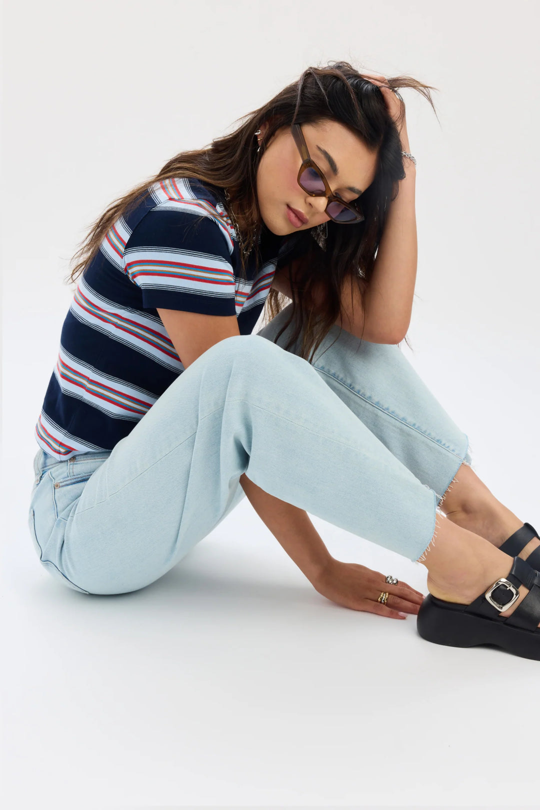 DAZE DENIM PLEASER HIGH RISE WIDE ANKLE