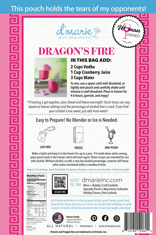 Dragon's Fire Mahjong Cocktail Slush Mix