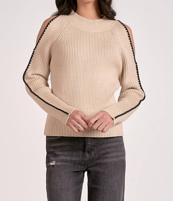 Elan Sweater Cold Shoulder