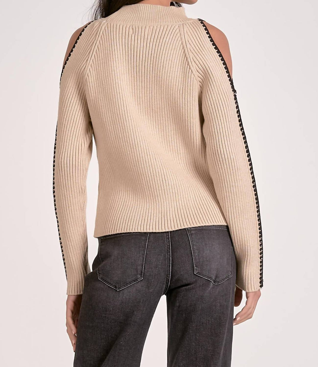 Elan Sweater Cold Shoulder