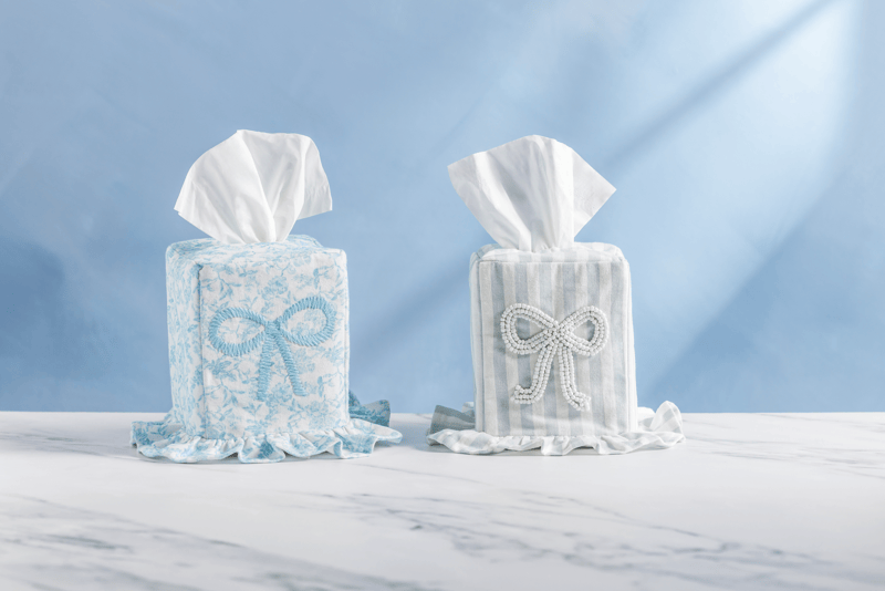 Mud Pie Bow Tissue Box Covers