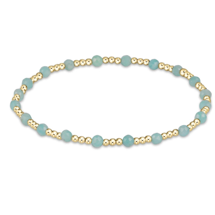 Enewton Extend Gemstone Gold Sincerity Pattern 3mm Bead Bracelet