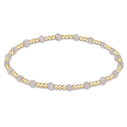 Enewton Extend Gemstone Gold Sincerity Pattern 3mm Bead Bracelet