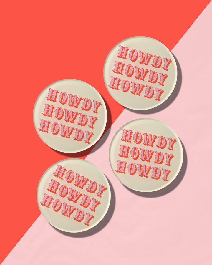 Howdy Coaster Set of Two