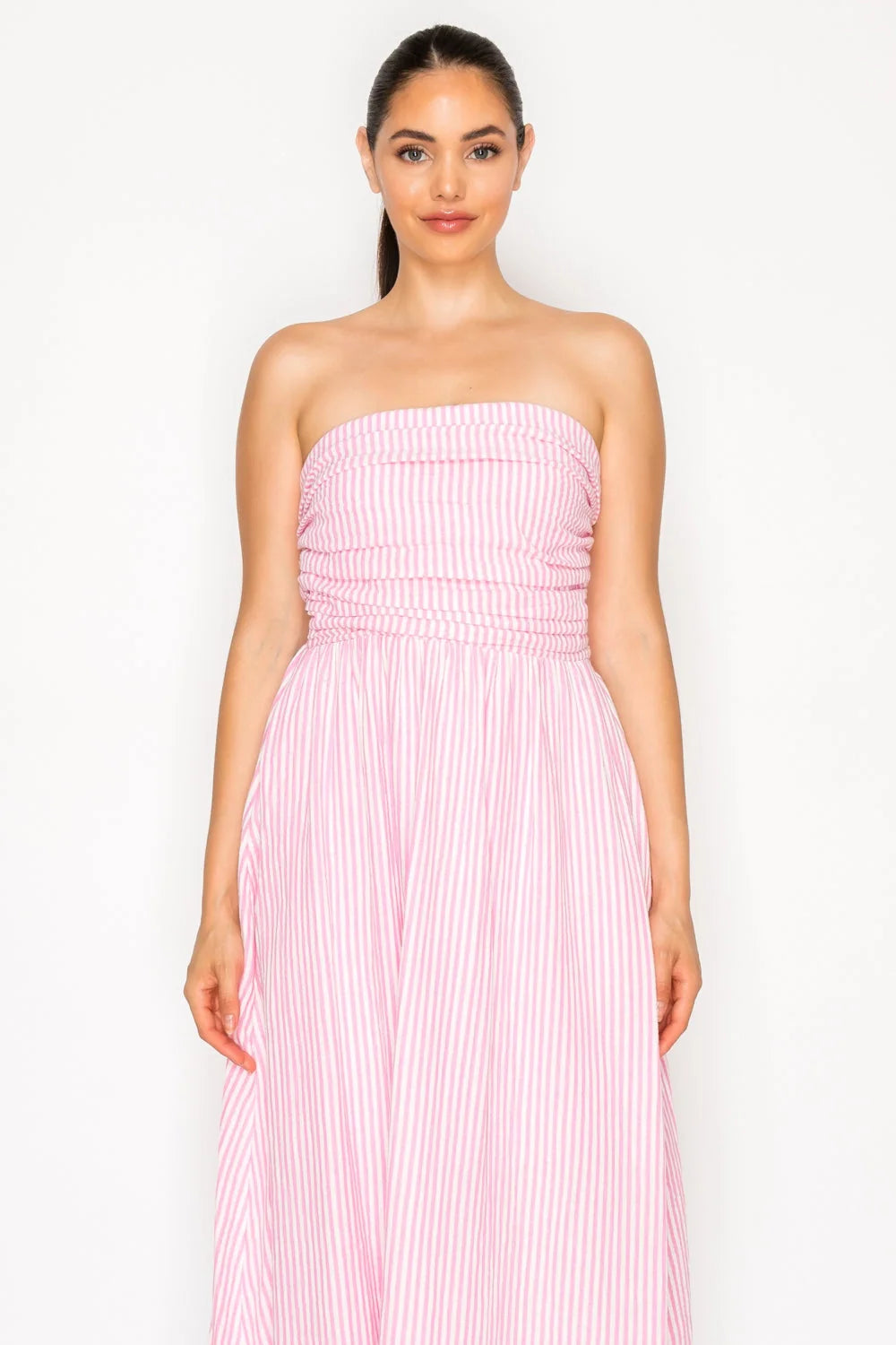 pink gauze maxi dress Aohooy Cotton Gauze Dress for Women Summer 3/4 Sleeve Lace Patch Baggy Lounge Maxi Dresses Empire Waist Beach Vacation Sundress Hot Pink,L, Women's,