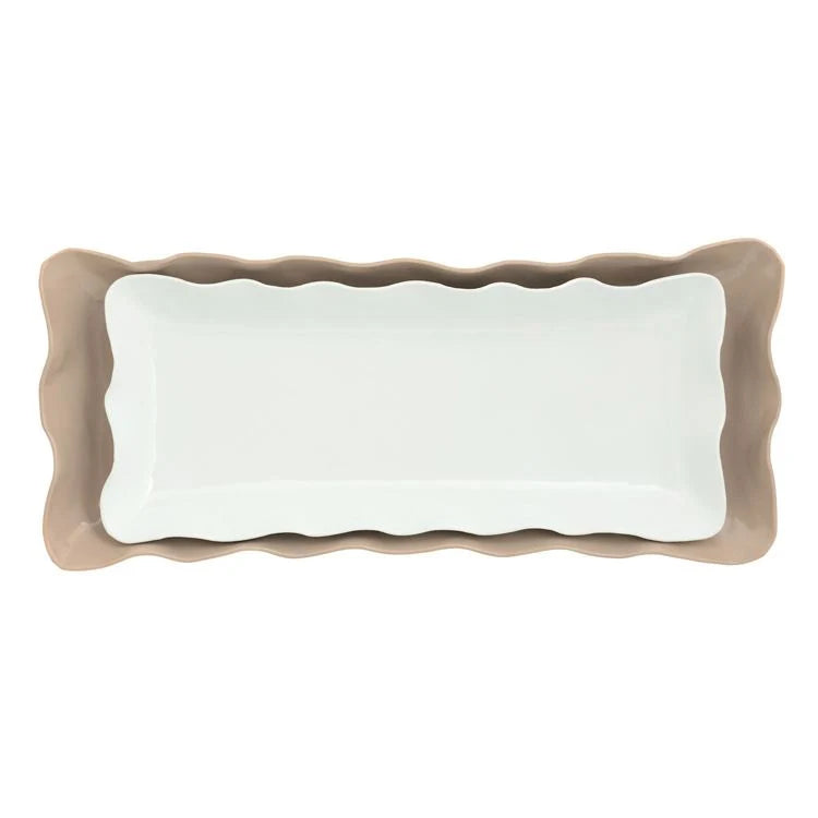 Mud Pie Decorative Enamel Tray Set