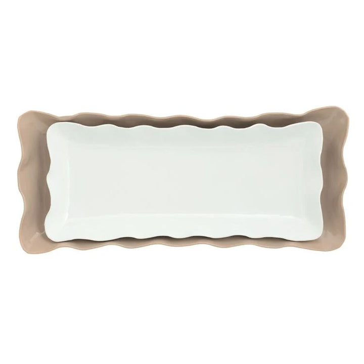 Mud Pie Decorative Enamel Tray Set
