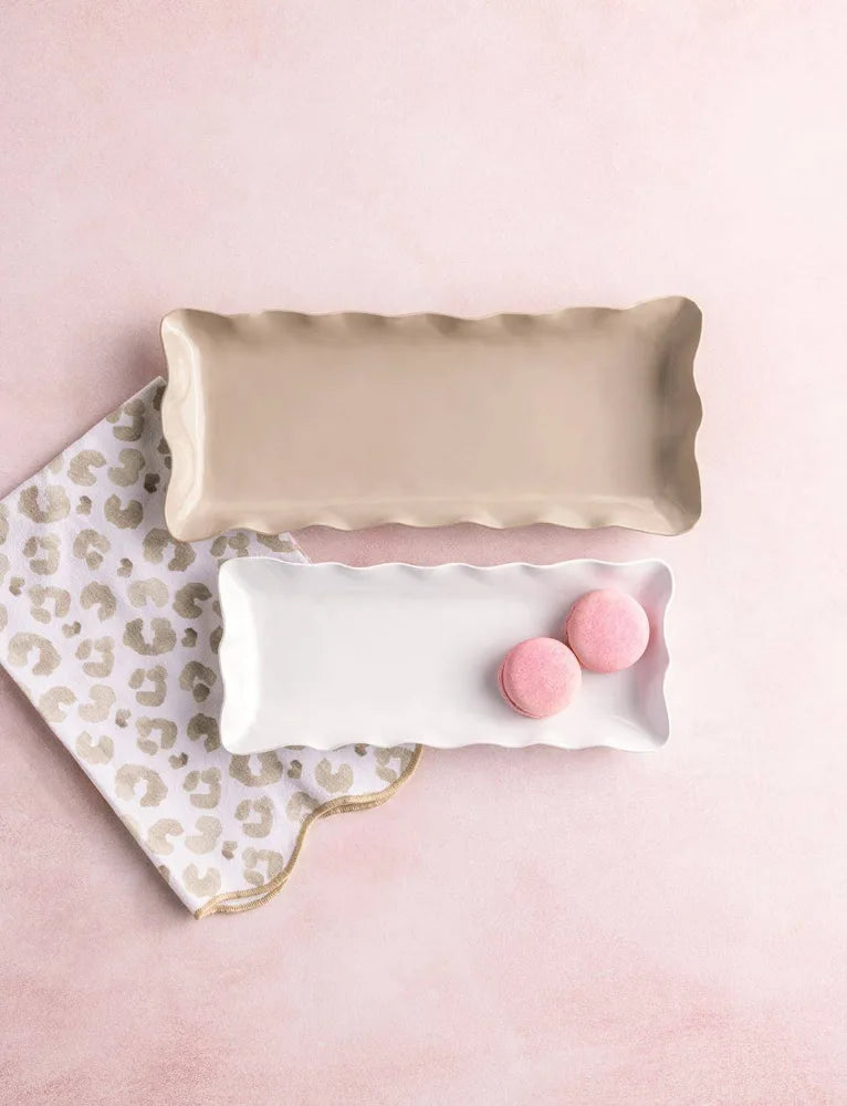 Mud Pie Decorative Enamel Tray Set