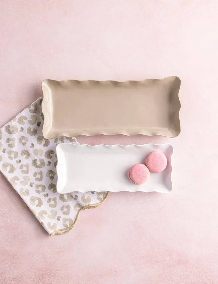 Mud Pie Decorative Enamel Tray Set