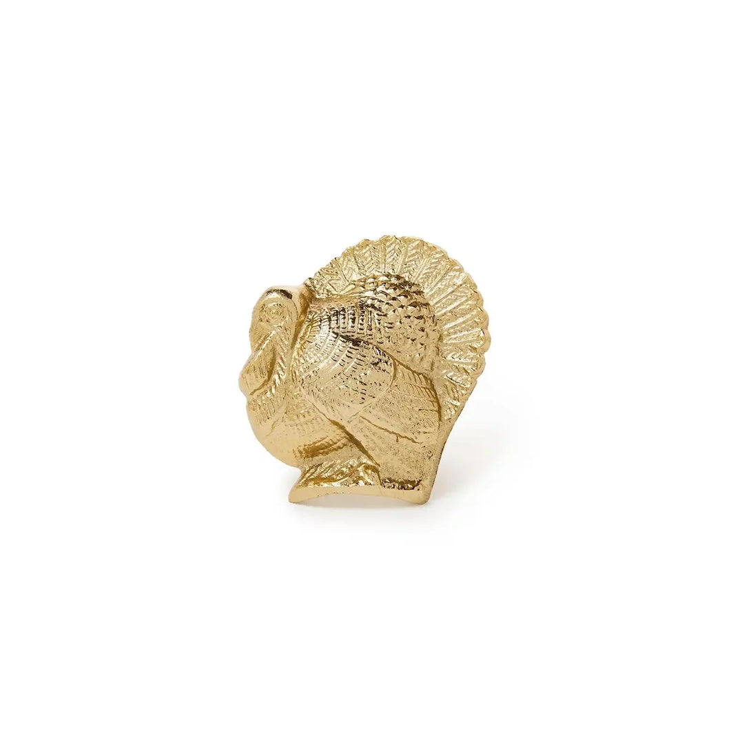 Golden Turkey Napkin Ring