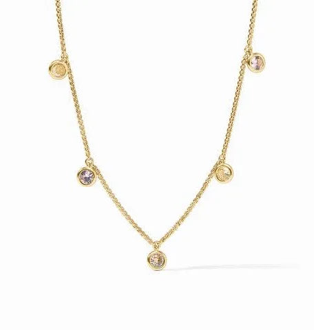 Julie Vos Rainbow Delicate Charm Necklace