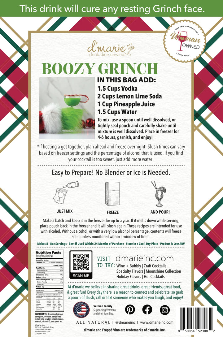 Boozy Grinch Slush Mix