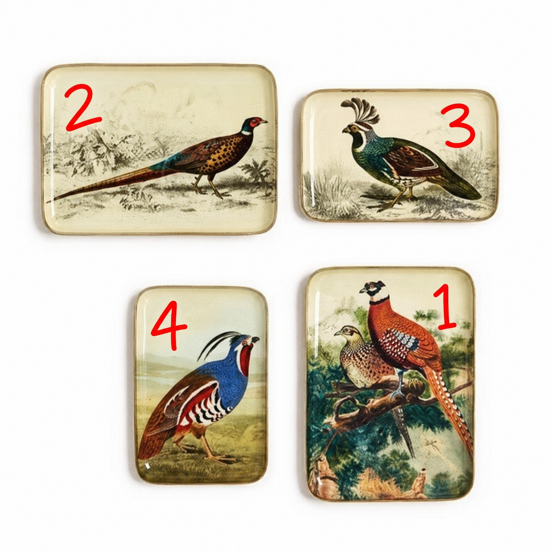Two’s Company Pheasant Trinket Trays