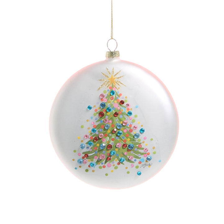 5" Confetti Tree Disc Ornament