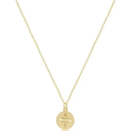 ENewton 16” Necklace Gold - Direction Gold Disc