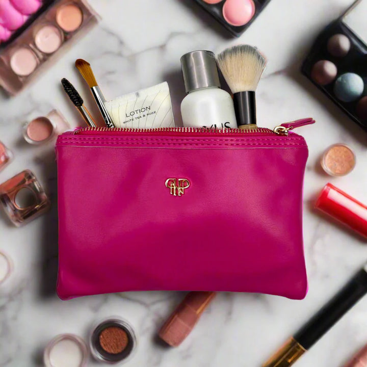 PurseN New Classic Toiletry Case - Fuchsia Velvet