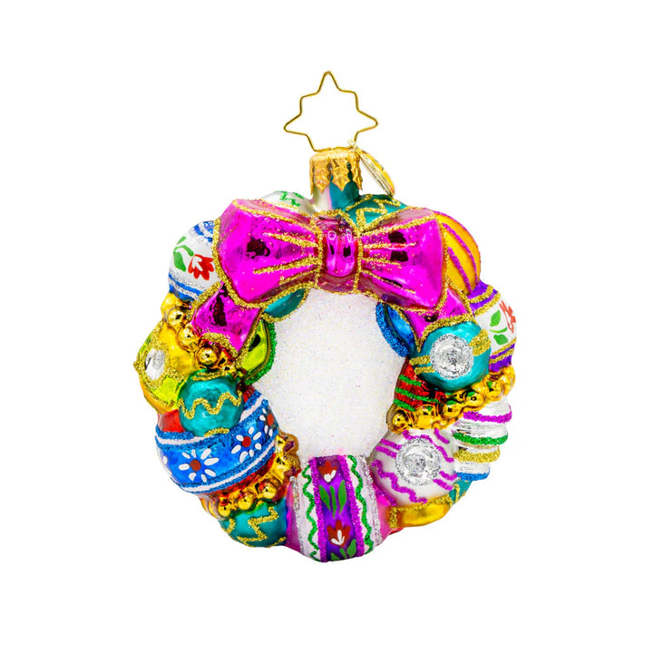 Christopher Radko Vintage Holiday Wreath Gem