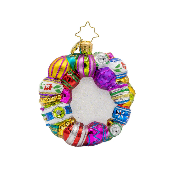 Christopher Radko Vintage Holiday Wreath Gem