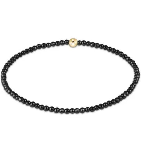 Enewton Faceted Hematite 2mm Bead Bracelet