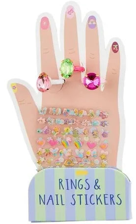 Mud Pie Blue Girl Nail Stickers