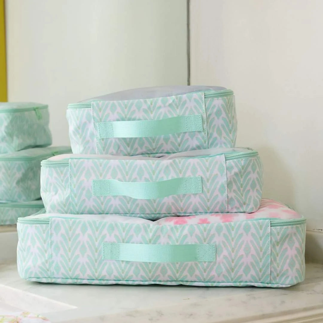 Laura Park Petite Frond Mint Packing Cubes