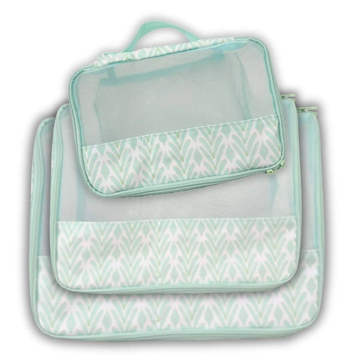 Laura Park Petite Frond Mint Packing Cubes