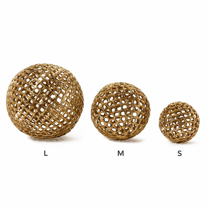 Gold Metal Decorative Spheres