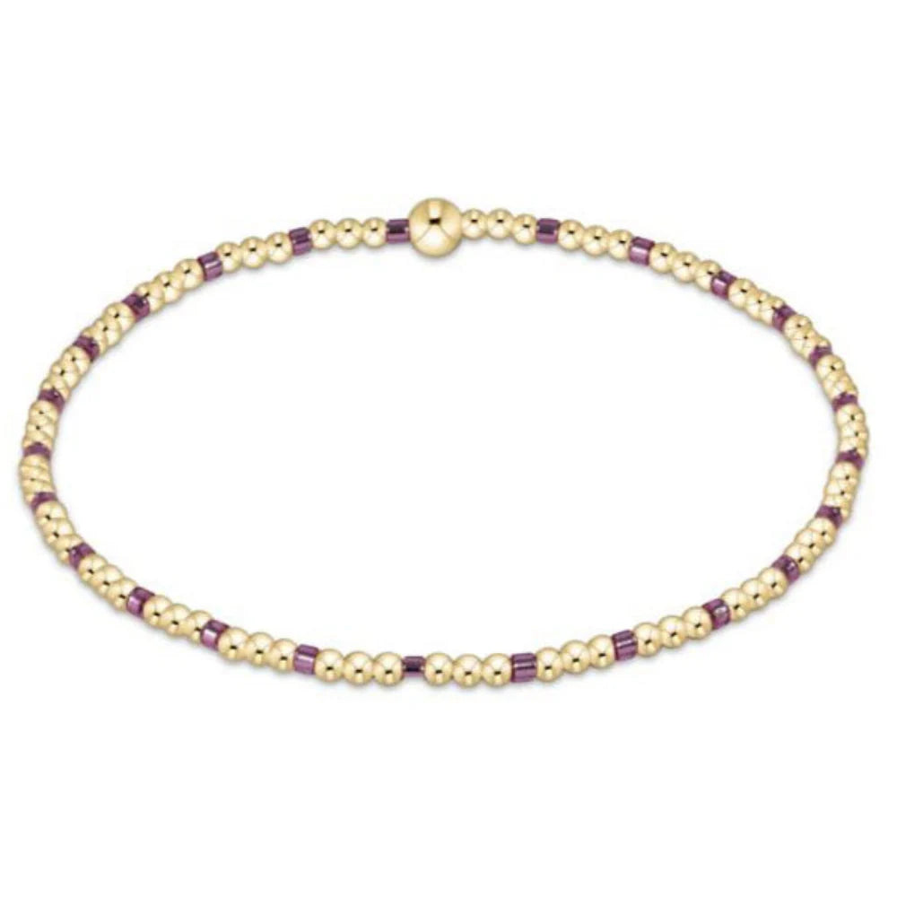 egirl Hope Sincerity Pattern 2mm Bead Bracelet