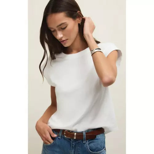 Z SUPPLY Camino Jersey Top White