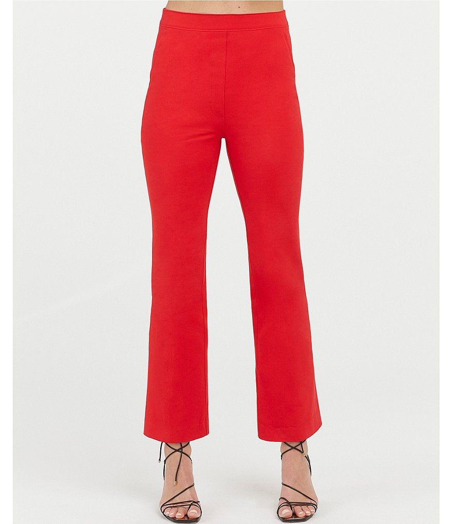 Spanx Red On-the-Go Kick Flare Pants