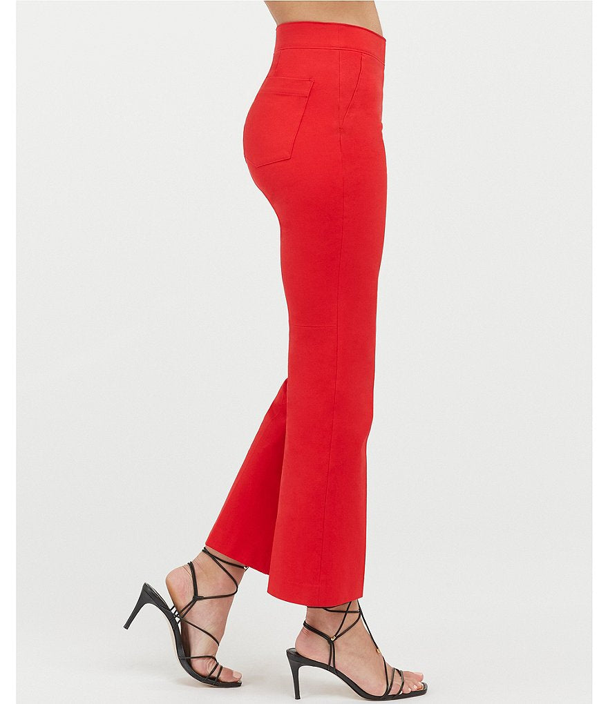 Spanx Red On-the-Go Kick Flare Pants