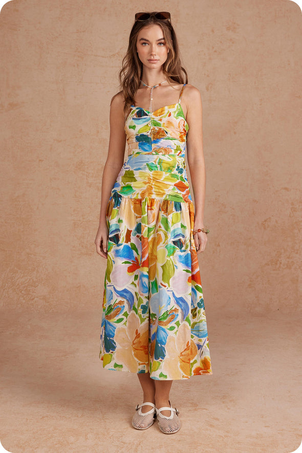 Floral Print Maxi Dress