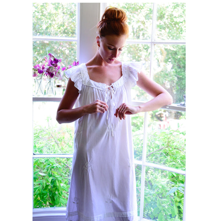Margo White Rose Nightdress