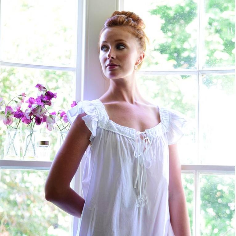 Margo White Rose Nightdress