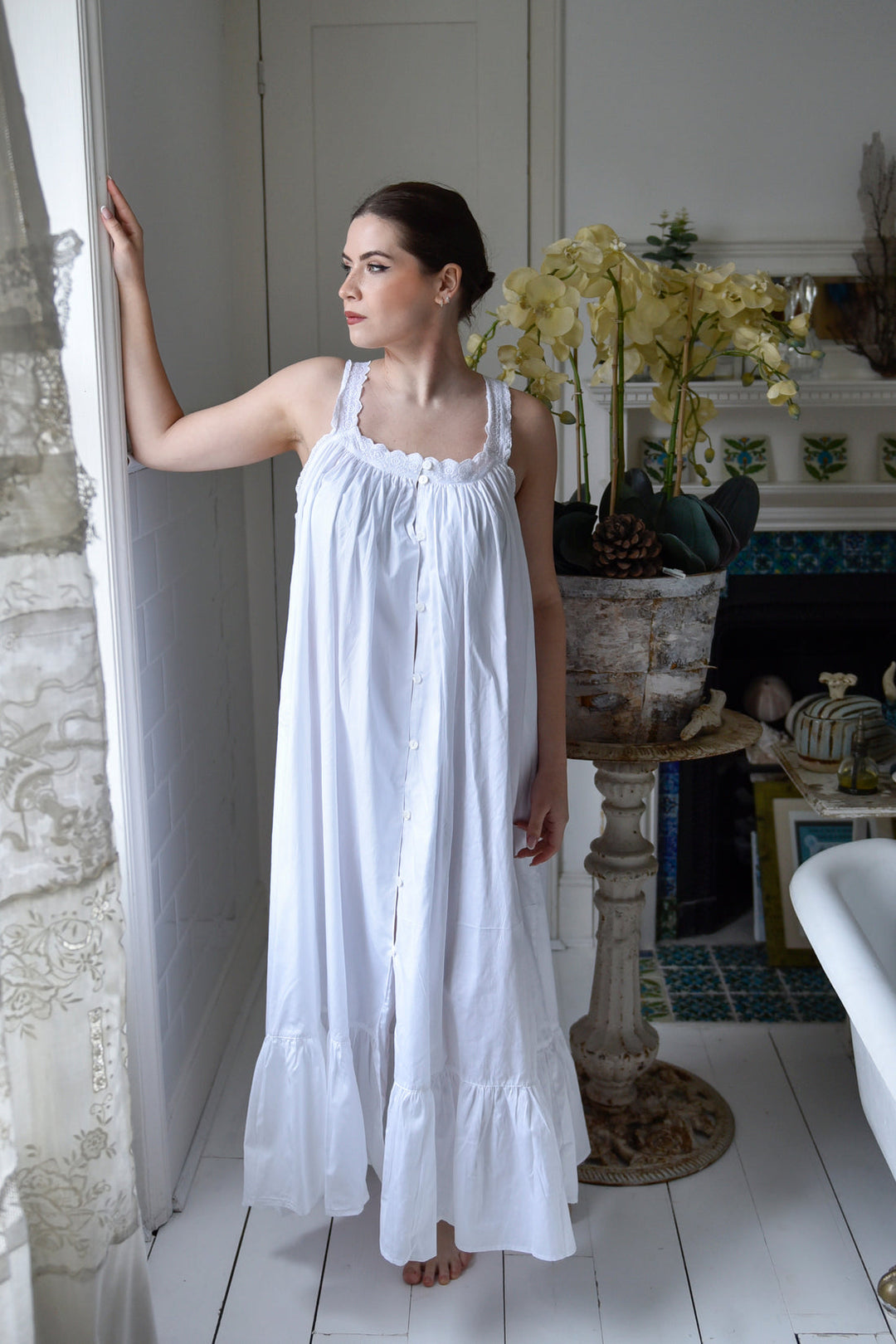 Jodie Embroidered Strap Nightdress