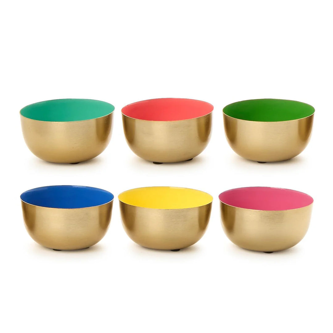 Small Metal Bowls With Enamel