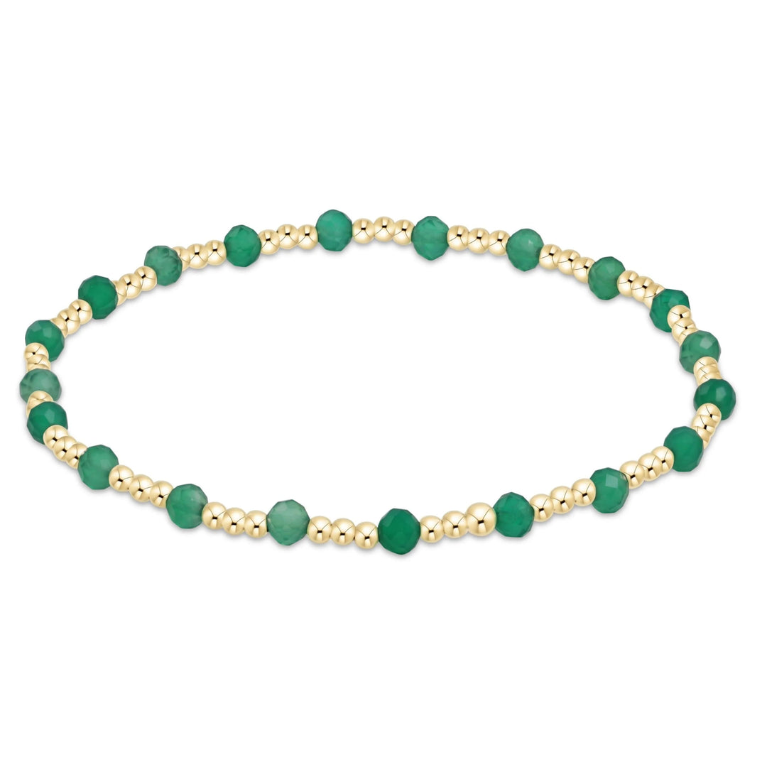 Enewton Gemstone Gold Sincerity Pattern 3mm Bead Bracelet