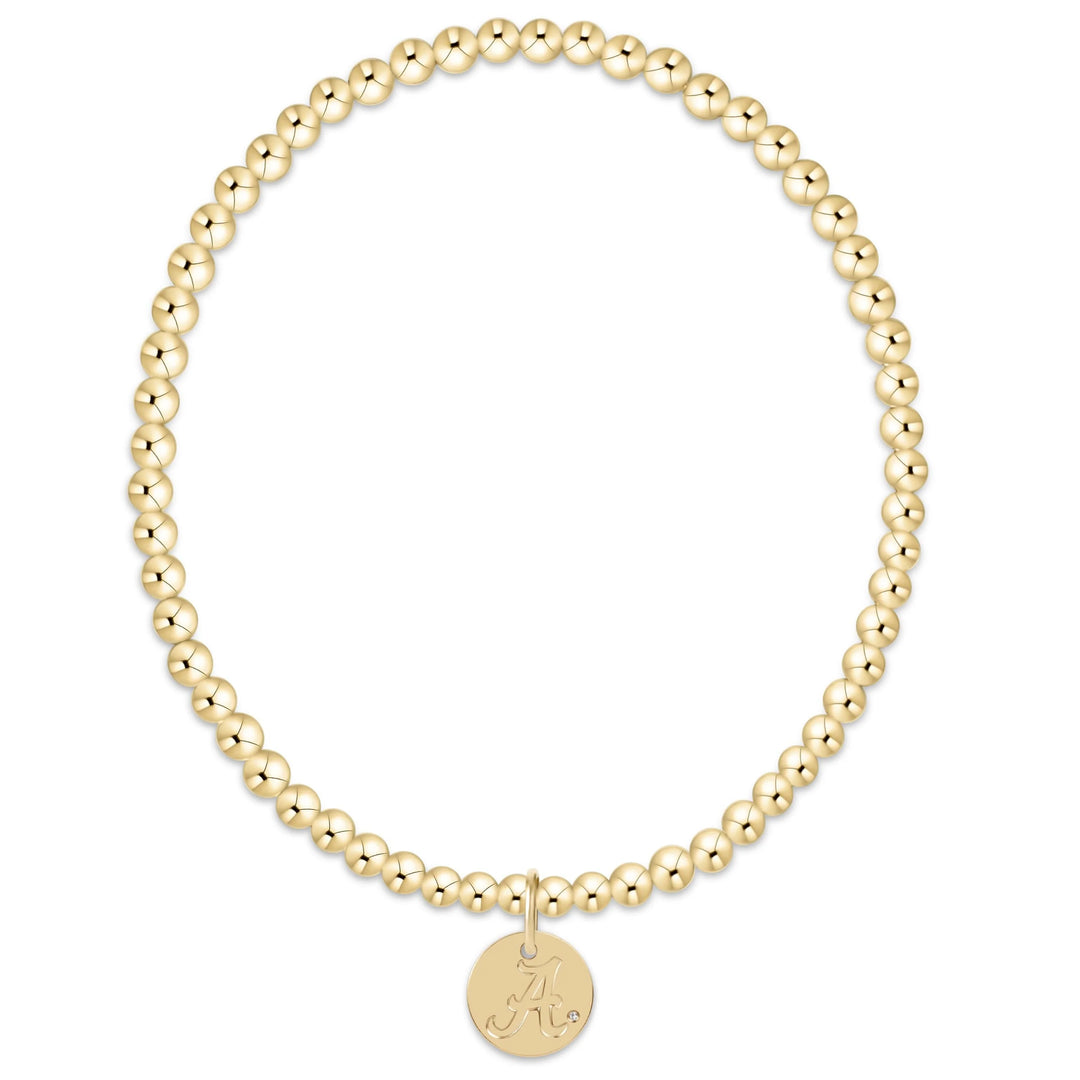 Enewton Ecollegiate Classic Gold 3MM Bracelet - Alabama