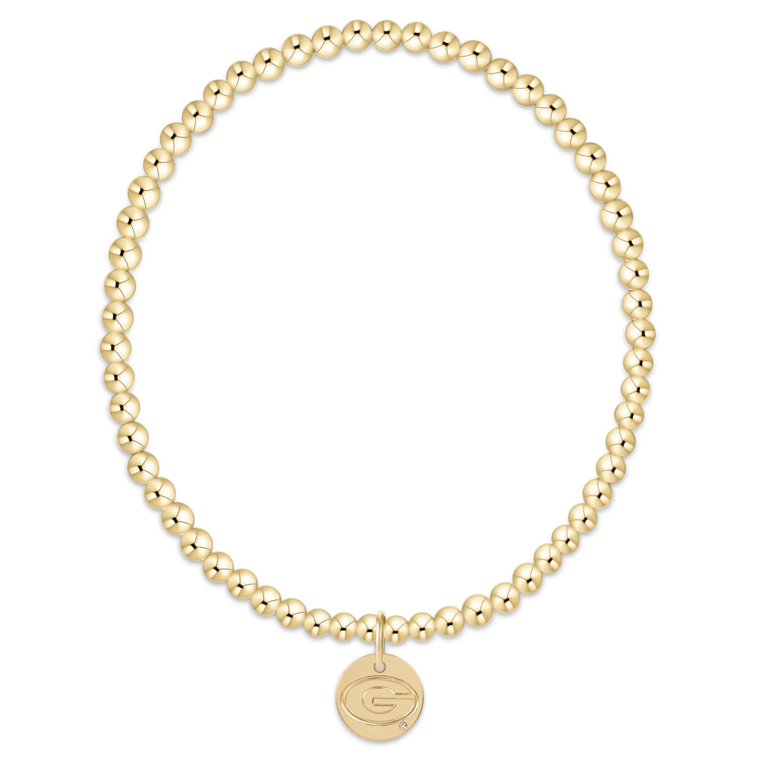 Enewton Ecollegiate Classic Gold 3MM Bracelet - UGA