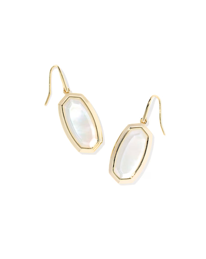 Dani Bezel Drop Earrings