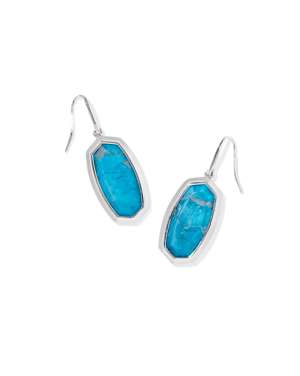 Dani Bezel Drop Earrings