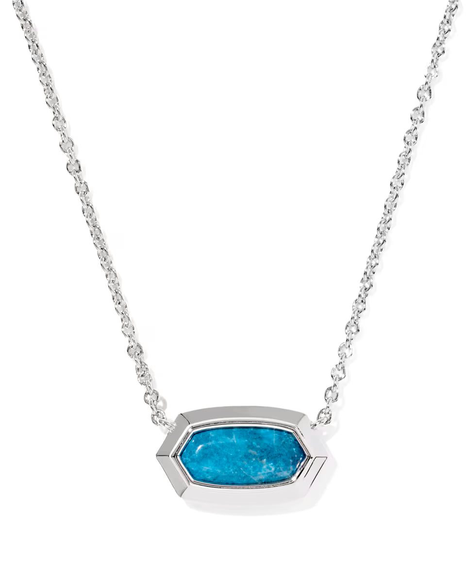 Elisa Bezel Short Pendant Necklace