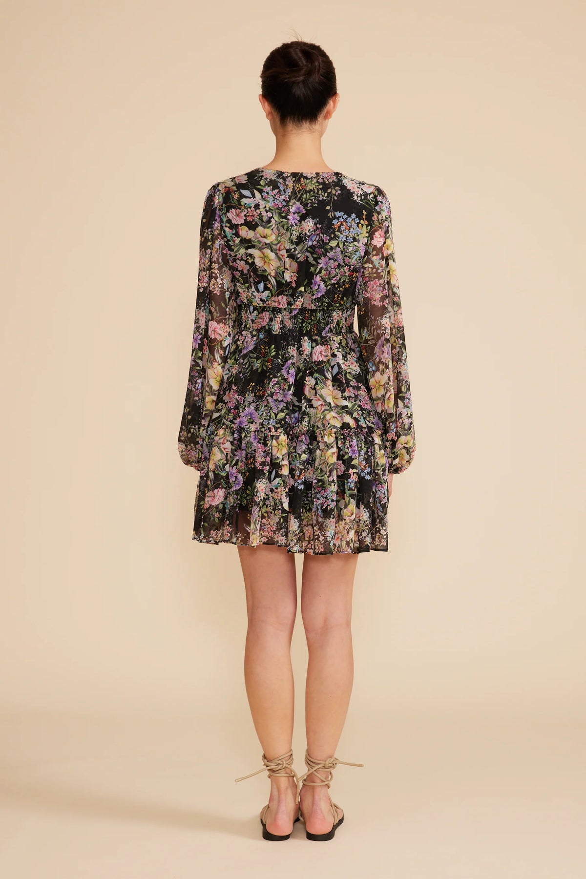 Lucy Paris Myra Black Floral Mini Dress Glow Lucy Paris Myra Black Floral Mini Dress Glow