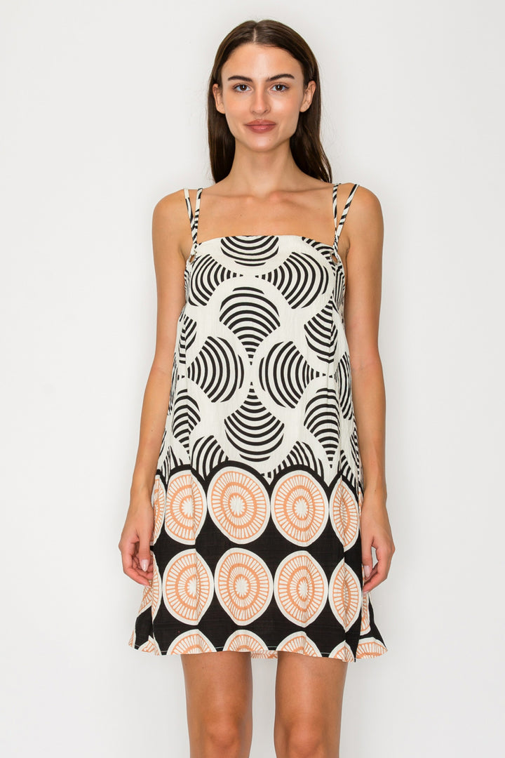 MIDNIGHT SHELL SHIFT DRESS
