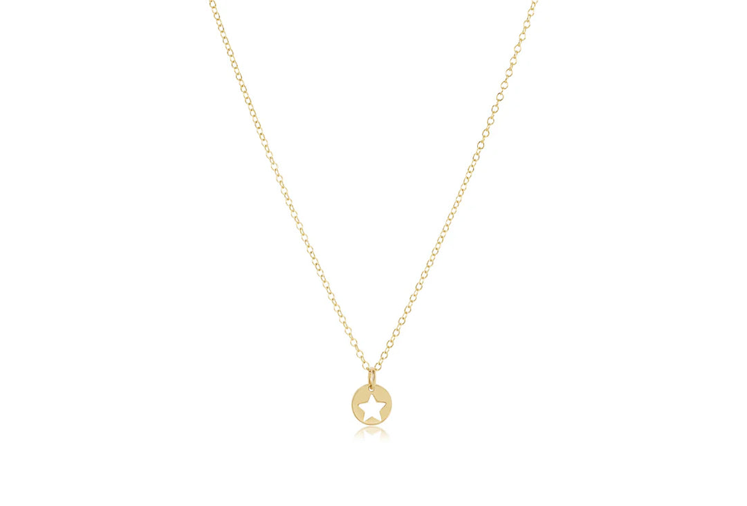 enewton 16"Necklace Gold Star Small Gold Disc