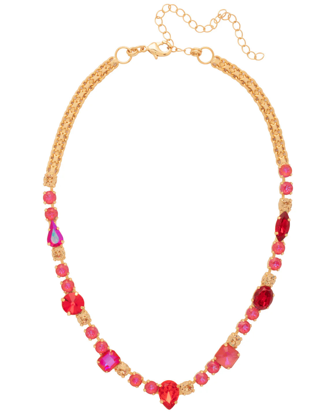 Bevy Tennis Necklace - Red Carpet