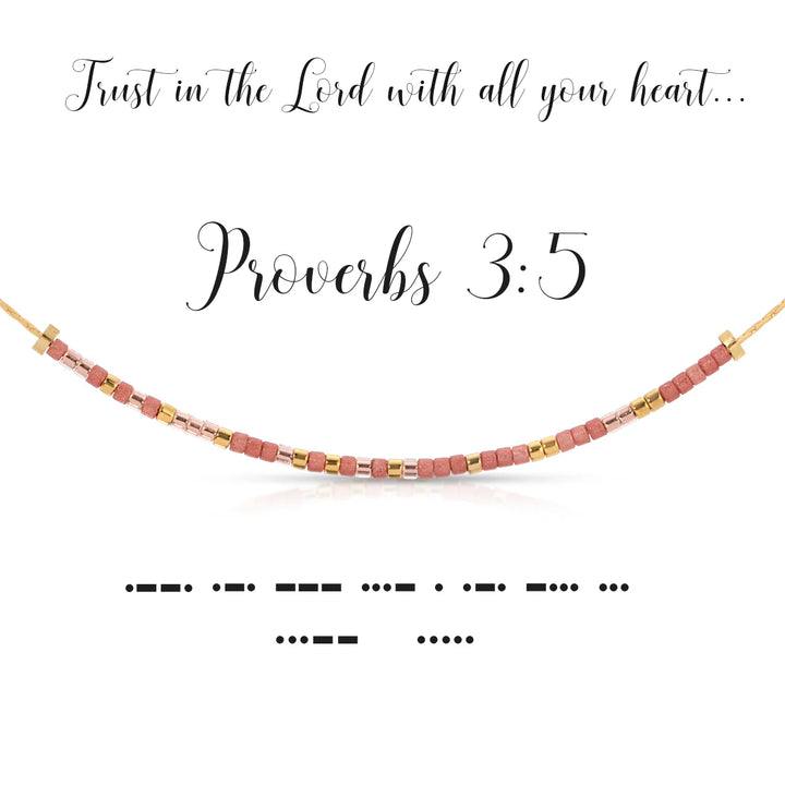 Proverbs 3:5 Necklace