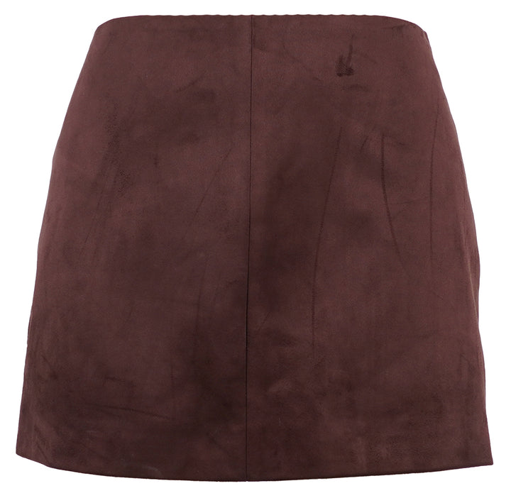 SK5587 LIAN MINI FAUX SUEDE SKIRT