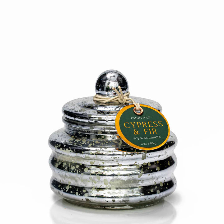 Cypress & Fir Glass Candle With Lid