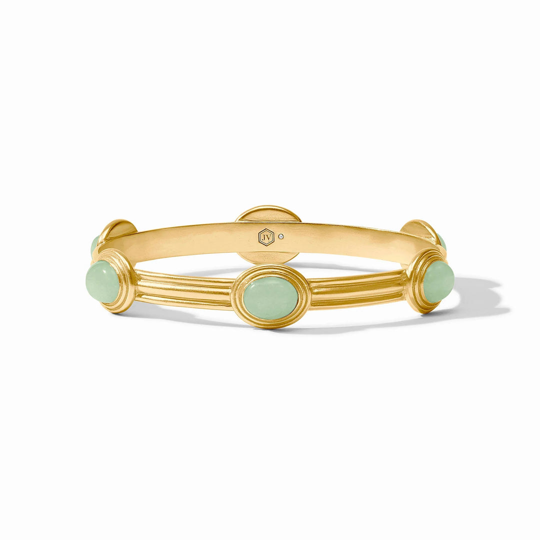 Portofino Stone Bangle - Aqua Jade